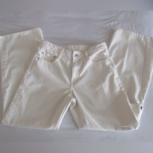 Zara white/cream Denim Pants
